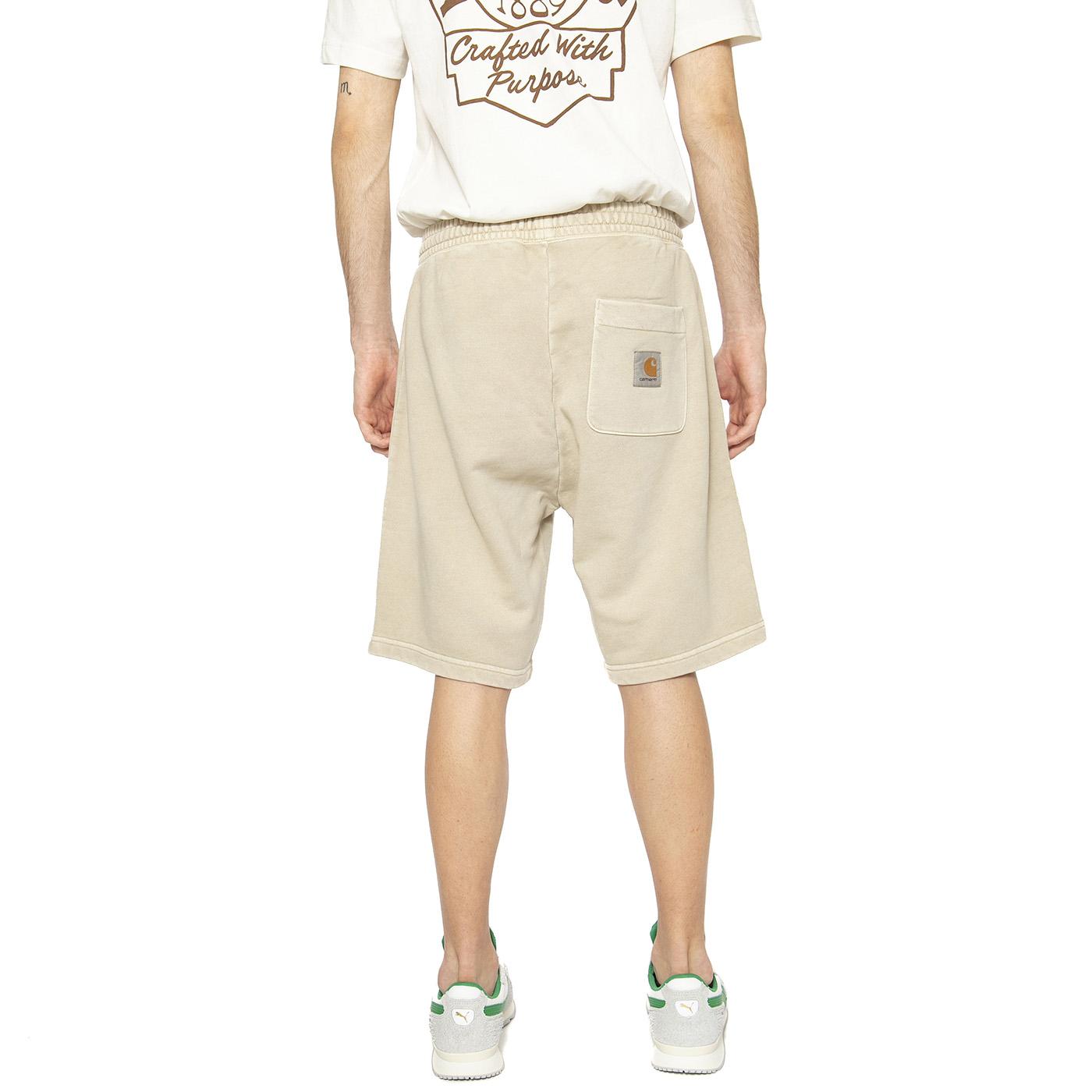 Nelson Sweat Short Fleur De Sel - Bermuda Uomo Beige I030130.2LPGD  CARHARTT WIP 