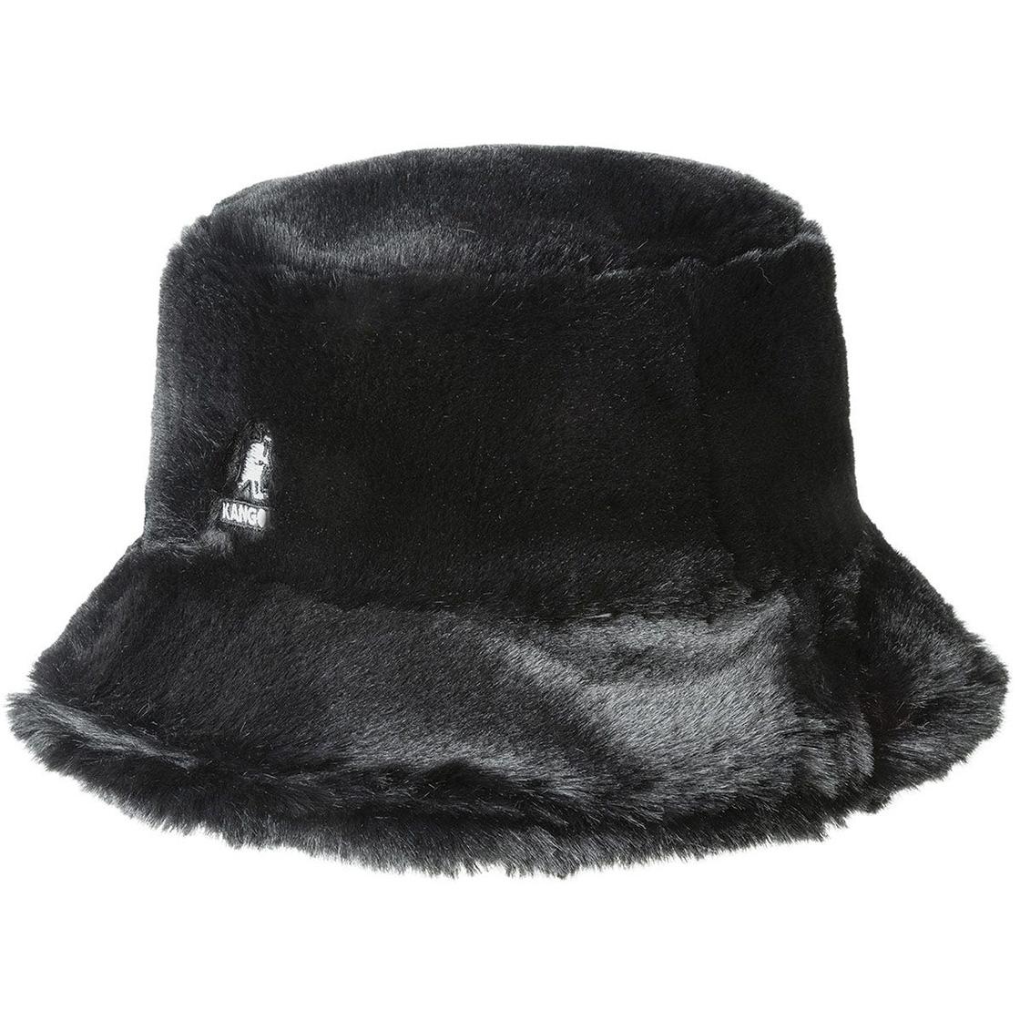 Faux Fur - Cappello da Pescatore Nero K4370-SB002 . KANGOL 