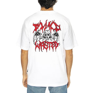 T-Shirt Bones White - Maglietta Girocollo Uomo Bianca T-SHIRT BONES - WHITE  WASTED PARIS 