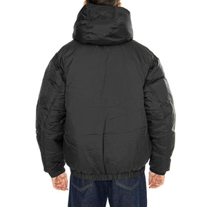 RETREAT HOODED JACKET BLACK - Giacca con Cappuccio Uomo Nera 121800547 BLK OBEY 