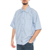 Venedocia Stripe Shirt Navy Stripe - Camisa de Manga Corta Hombre Azul Hombre DICKIES