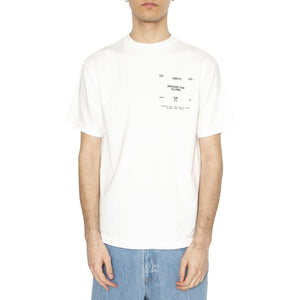 Obey Around The Globe Tee Pigment Vintage White - Maglietta Girocollo Uomo Bianca 167924096-VWH  OBEY 