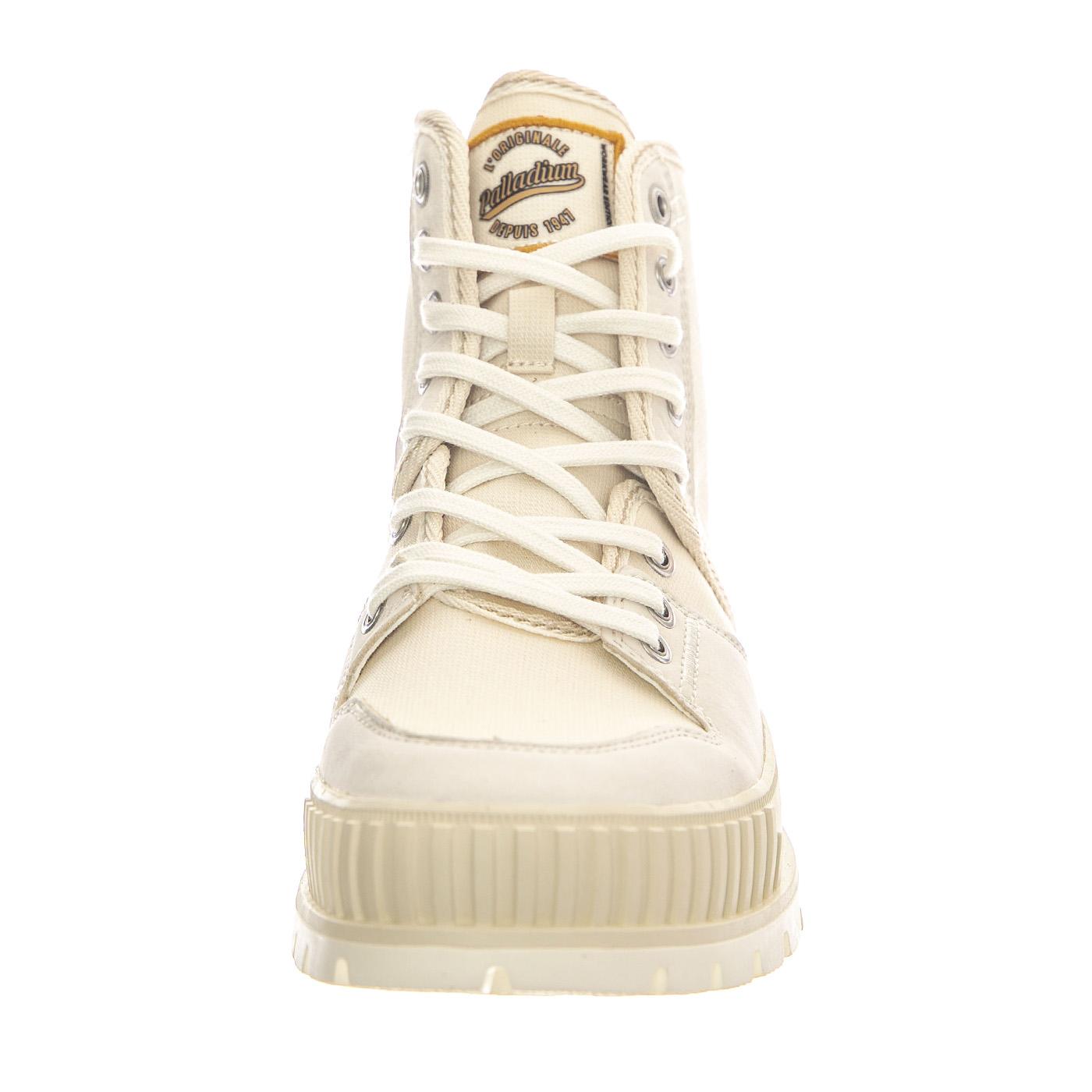 Pallashock WW Cream White - Scarpe Profilo Alto Uomo Beige PAS78565-180-M  PALLADIUM 