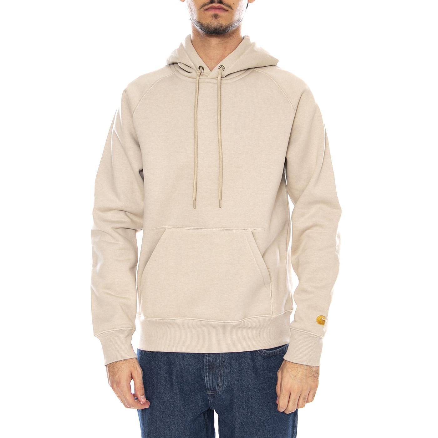 Hooded Chase Sweat Fleur De Sel / Gold - Felpa con Cappuccio Uomo Beige I033661.38AXX . CARHARTT WIP 