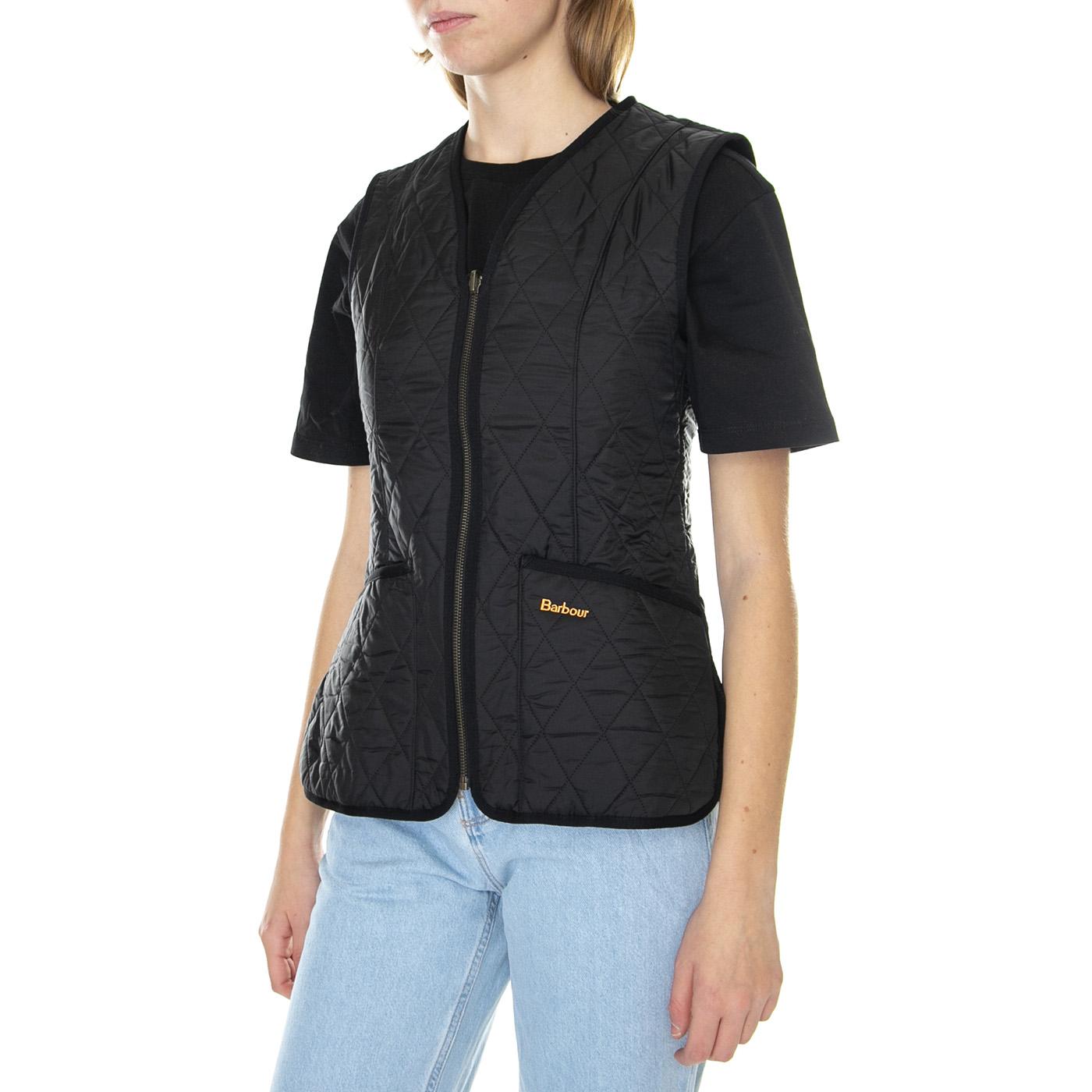 Fleece Betty Liner Black - Giacca Smanicata Donna Nera 222MLLI0003-BK11  BARBOUR 