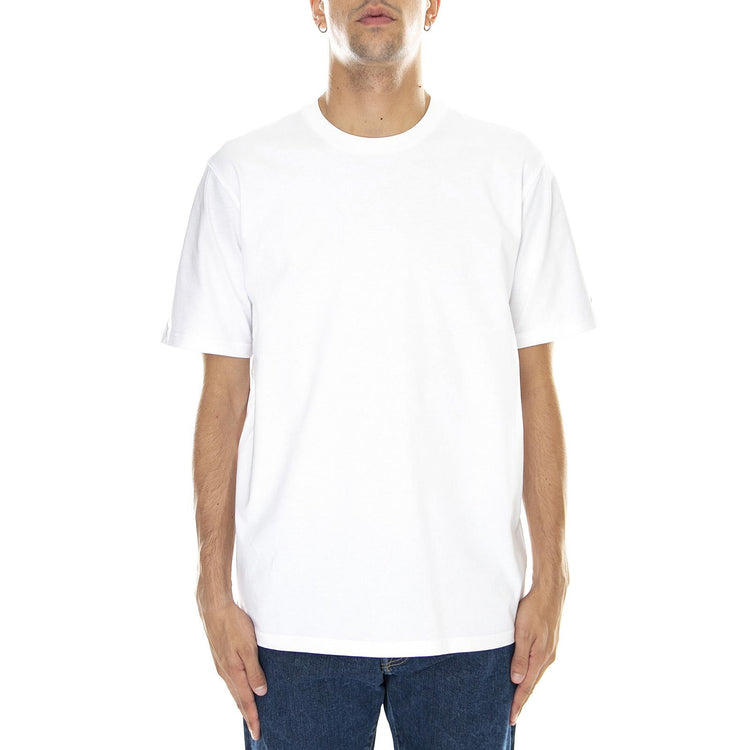 M' S/S Base T-Shirt White / Black - Maglietta Girocollo Uomo Bianca I026264.00A.XX.03  CARHARTT WIP 