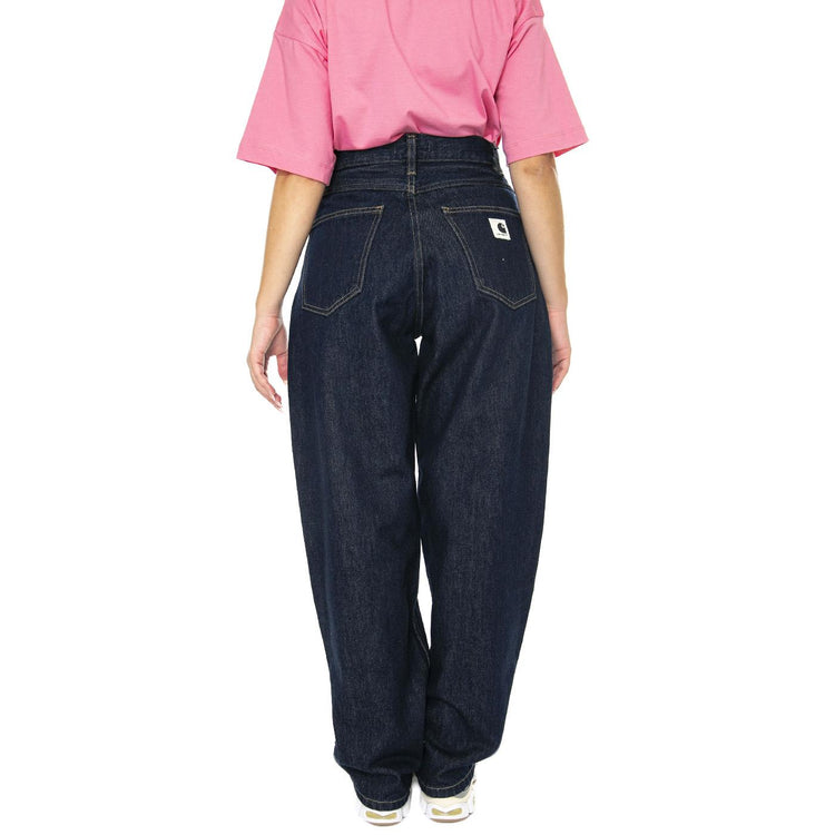 W' Brandon Pant Blue rinsed - Pantaloni Denim Jeans Donna Blu I031918.0102  CARHARTT WIP 