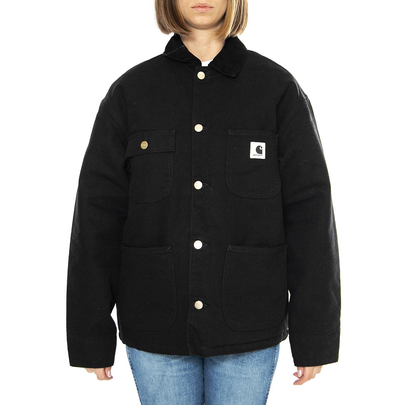 W' OG Michigan Coat Black / Black rinsed - Giacca Donna Nera I032235.00E02 . CARHARTT WIP 