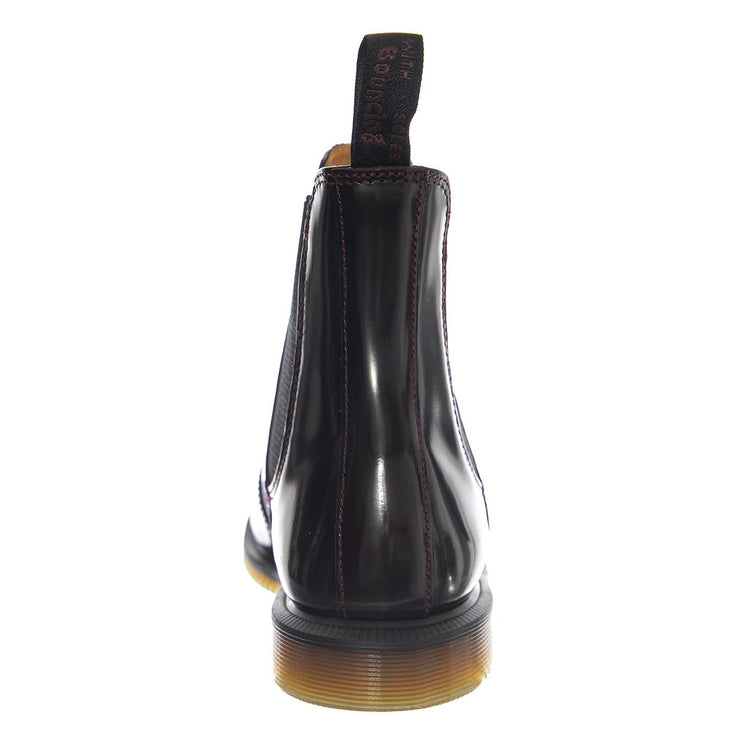 Dr. Martens Flora Cherry Red Polished Smooth - Stivali Unisex Rossi 32218600 CHR DR.MARTENS 