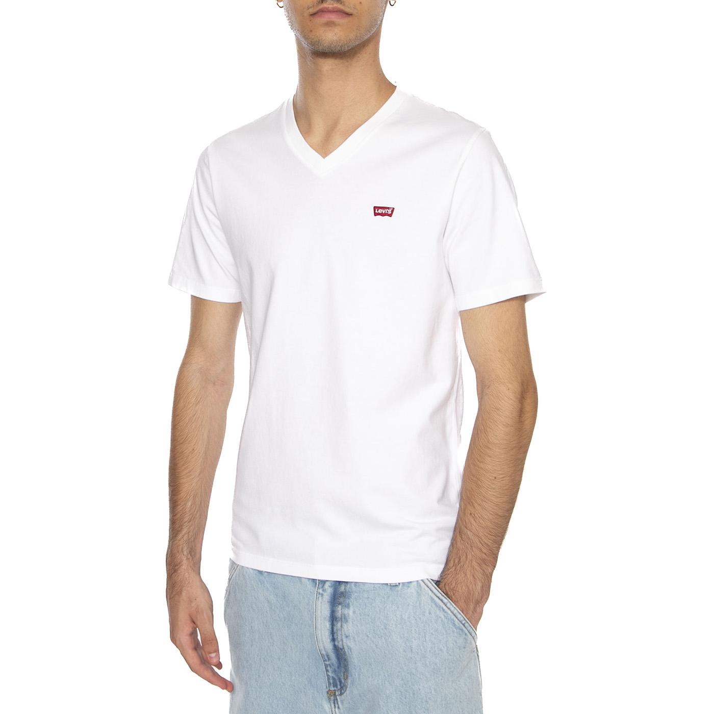 Original HM V-Neck White Neutral - Maglietta Girocollo Uomo Bianca 85641-0000  LEVIS 