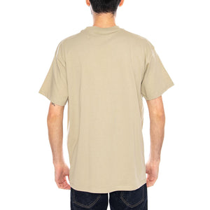 S/S Script Embroidery T-Shirt Barchan / White - Maglietta Girocollo Uomo Verde I030435 3LWXX CARHARTT WIP 