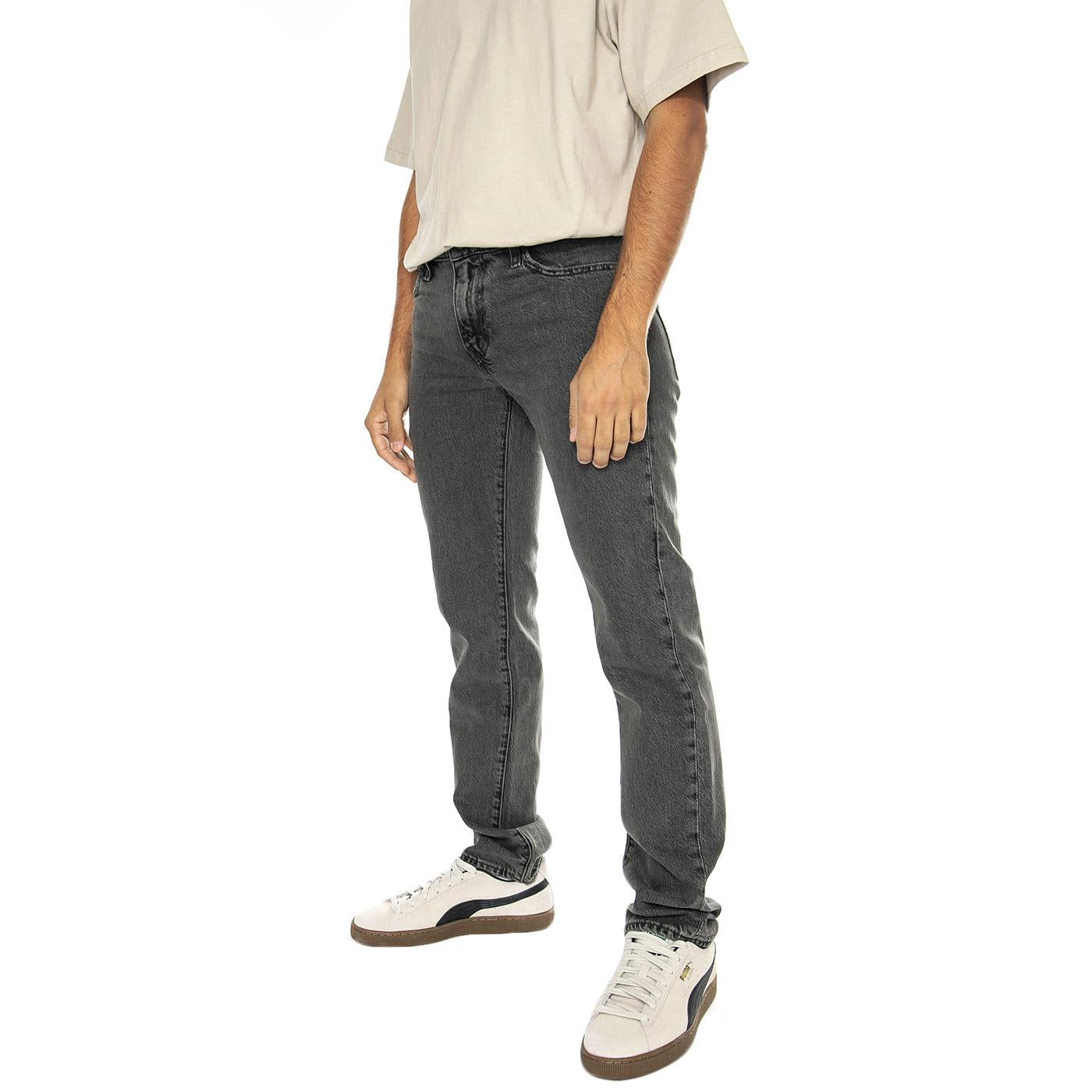 511 Slim Power Lines Grey - Pantaloni Denim Jeans Uomo Grigi 04511-5831 . LEVIS 