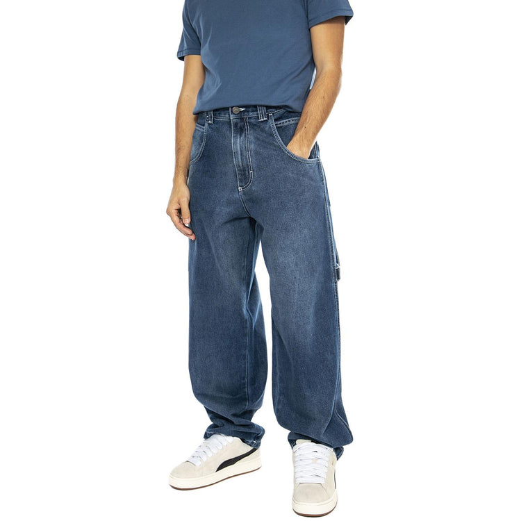 R-Bianco Alonato ST W Dark Blue - Pantaloni Denim Jeans Uomo Blu LF6147  BLUESKIN 