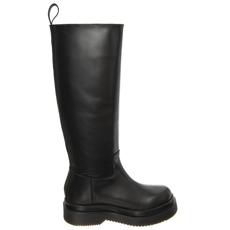 T BOOT 20 SMOOTH BLACK - Stivali Alti Donna Neri BTSTBOOT20-BKS . MR BOOTS 