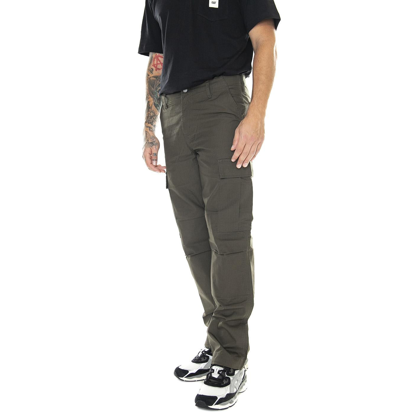 Regular Cargo Pant Cypress / Rinsed - Pantaloni Uomo Verdi I032467.6302  CARHARTT WIP 