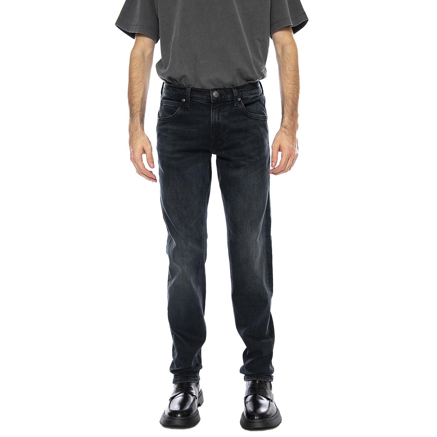 Daren Zip Fly Blue Matter Black Denim Jeans - Pantaloni Denim Jeans Uomo Neri 112371297 . LEE 