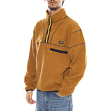Elysian Quarter Zip Fleece Latte - Sudadera Hombre Marrón Hombre HUF