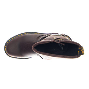 Anistone Hi - Dark Brown / Burnished Waxy Pull Up WP - Stivali Donna Marroni 31901201 . DR.MARTENS 