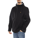 Rhodes Hooded Jacket - Chaqueta Hombre con Capucha Negra Hombre FARAH