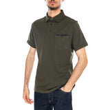 Polo Premium Corpatch Tailored Dark Olive - Polo Hombre Verde Hombre BARBOUR