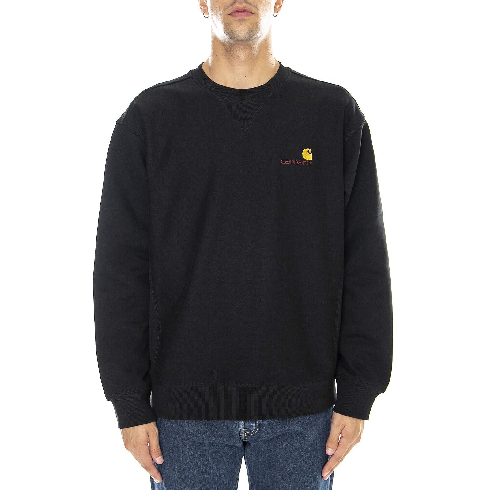 American Script - Felpa Girocollo Uomo Nera I025475.89.XX.03 . CARHARTT WIP 