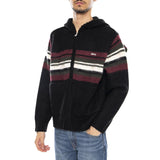 Myers Zip Up Hood Sweater Black / Multi -- Felpa con Cappuccio Uomo Negra / Multicolor Uomo OBEY