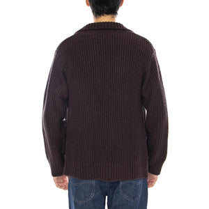 Chore Knit Jacket Palisander - Cardigan in Maglia Uomo Marrone I035399.33HXX  CARHARTT WIP 