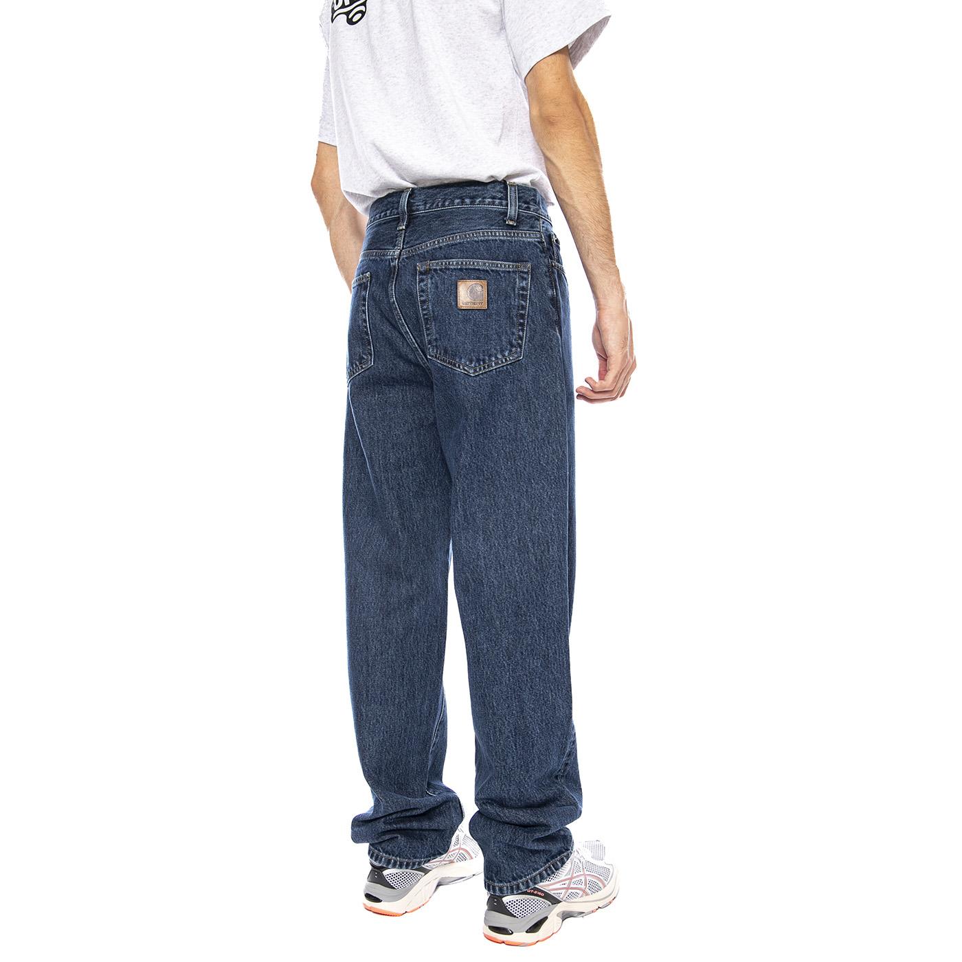 Aaron Pant Blue - Pantaloni Denim Jeans Uomo Blu I034237.0106  CARHARTT WIP 