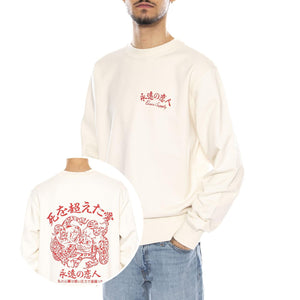 Forever Lover Sweat -- Felpa Uomo Girocollo Bianca<BR/><BR/> I035045.WHW.67. WHW.67 EDWIN 