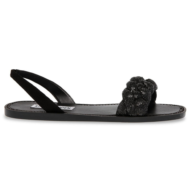Noles Black Crystal Metallic Fabric w/Matchin - Sandali Donna Neri SMSNOLES-BLK  STEVE MADDEN 