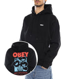 OBEY Art Studio Flowers Fleece - Sudadera con Capucha Hombre Negro Hombre OBEY