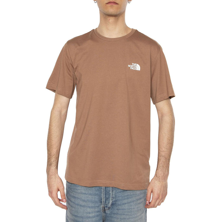 Men's S/S Simple Dome Tee - Maglietta Girocollo Uomo Marrone NF0A87NG6IH1  THE NORTH FACE 