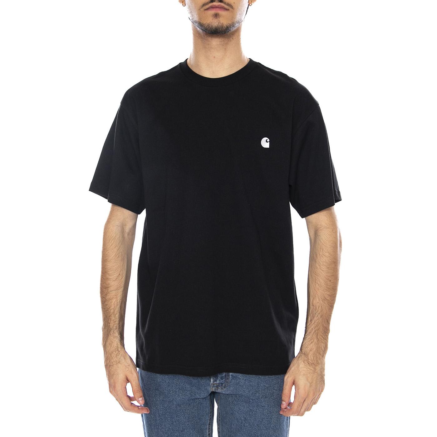 S/S Madison T-Shirt Black / Wax - Maglietta Girocollo Uomo Nera I033000.K02XX . CARHARTT WIP 