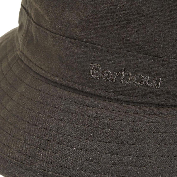 Wax Sports Hat Olive - Cappellino da Pescatore Marrone 222MMHA0001-OL71  BARBOUR 