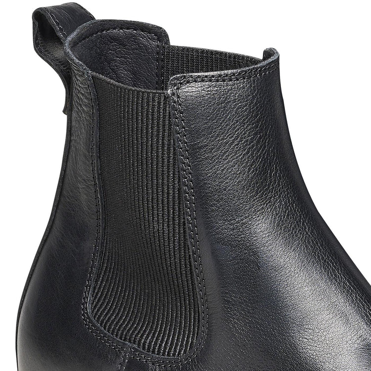 Highwood Slip On Men black, Natural Leather Boots - Stivaletti Uomo Neri 1025764  BIRKENSTOCK 