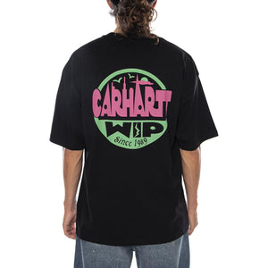 S/S LUGGAGE LABEL T-SHIRT BLACK - Maglietta Girocollo Uomo Nera I036892 89XX CARHARTT WIP 